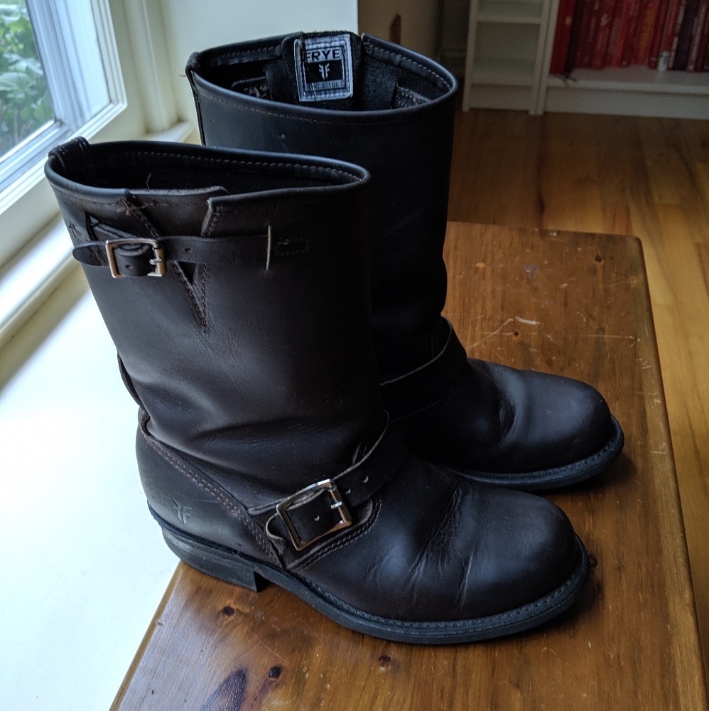 Brown Frye Engineer Boot W8